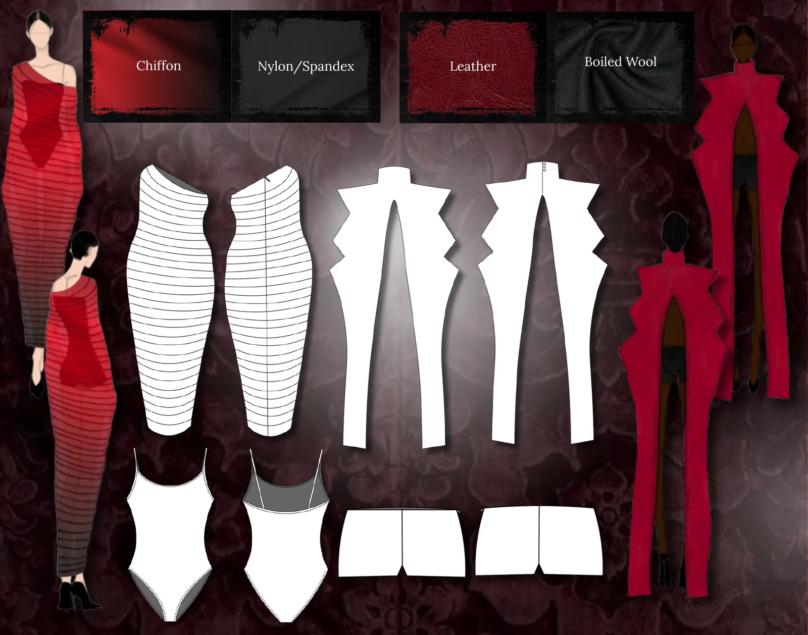 Technical flats for the collection