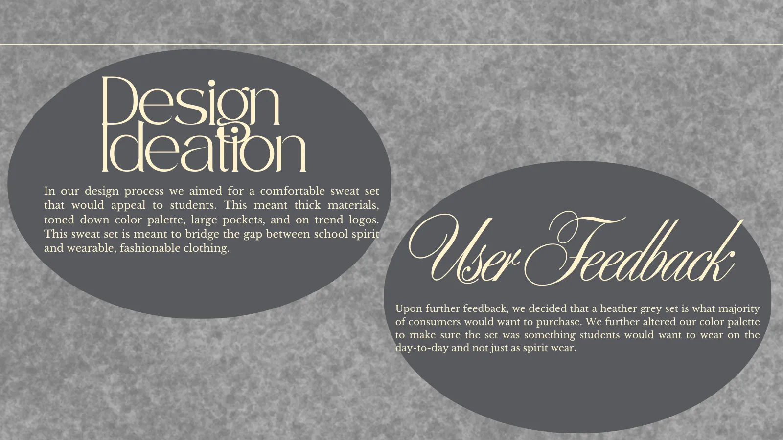 Design ideation and user feedback